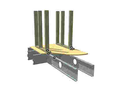 Speedfloor Steel Joist Int wall Bracket detail